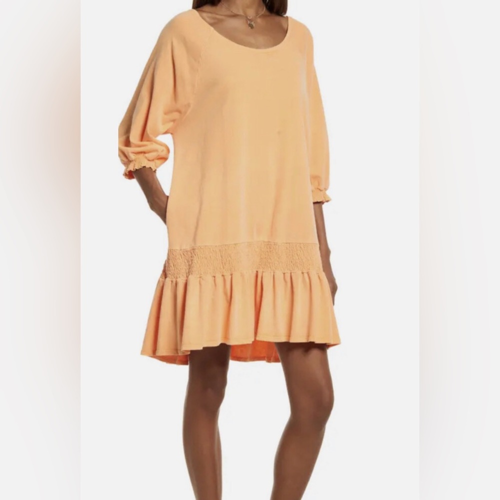 53. FP Beach Free People Jenny Mini Dress Orange Melo Pear